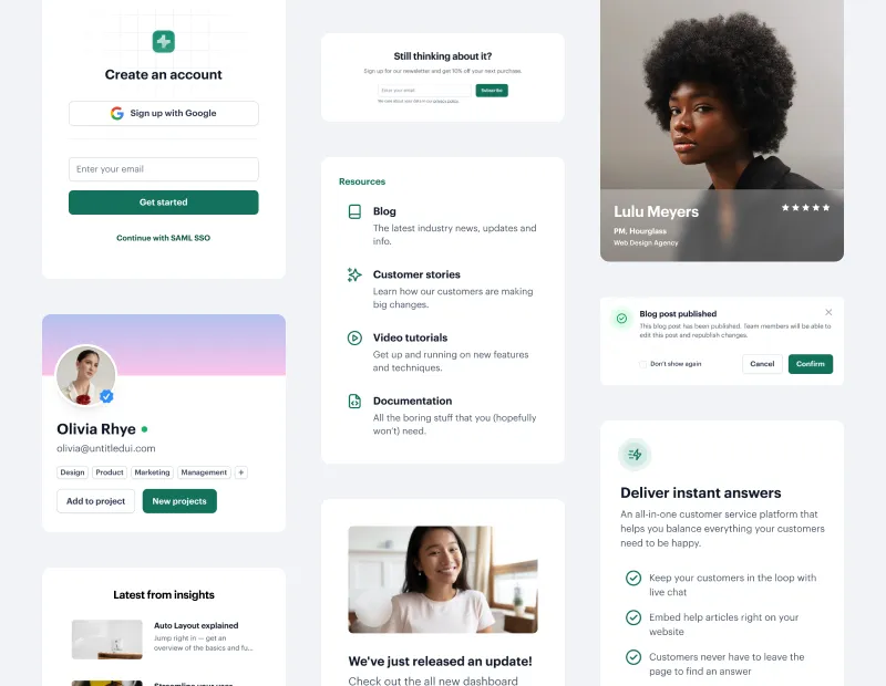 UI компоненти за магазин